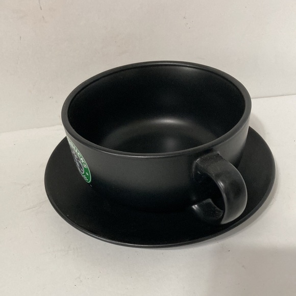 STARBUCKS Siren Mermaid Cup Bowl Mug with Saucer Plate 2008 Collectable 18 oz - Picture 3 of 10